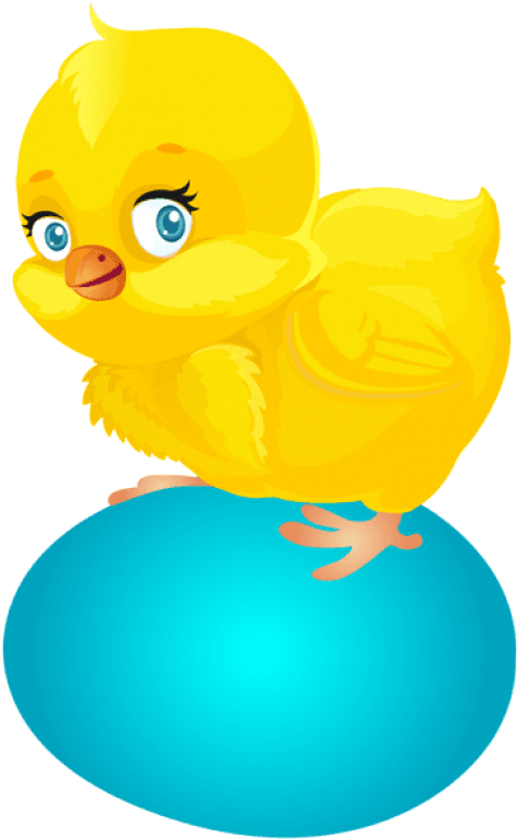 Free Png Download Blue Easter Egg And Chicken Png Png Clipart (480x781), Png Download