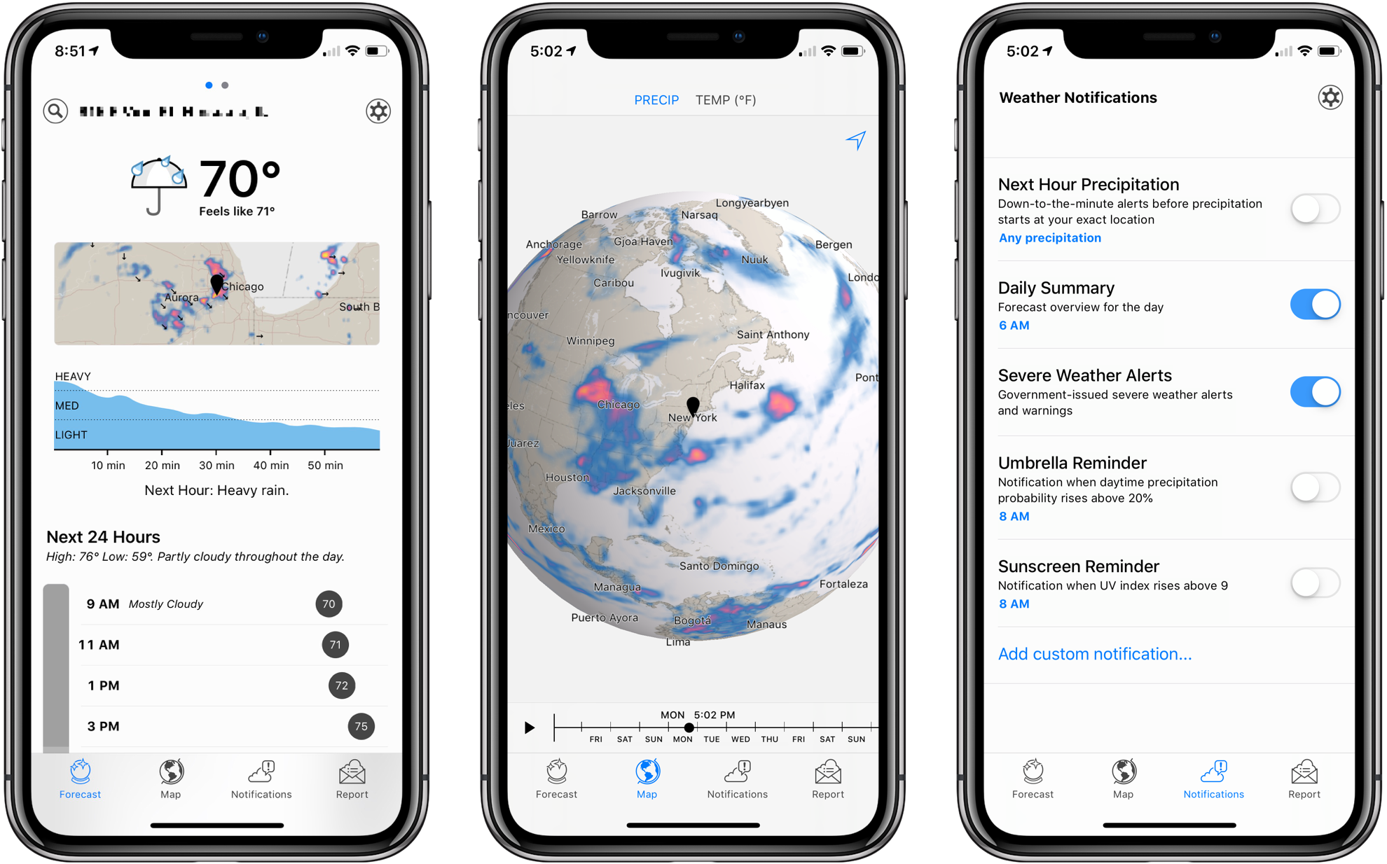 Dark Sky Update Consolidates Weather Data In A Single - Haptic Touch On Iphone Xr Clipart (1980x1234), Png Download