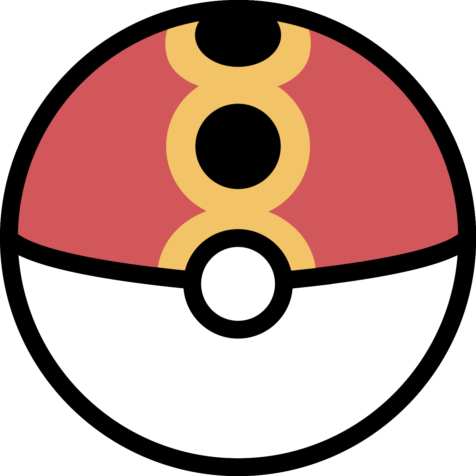 Black And White Pokeball Clipart Blank - Poké Ball - Png Download (1558x1558), Png Download