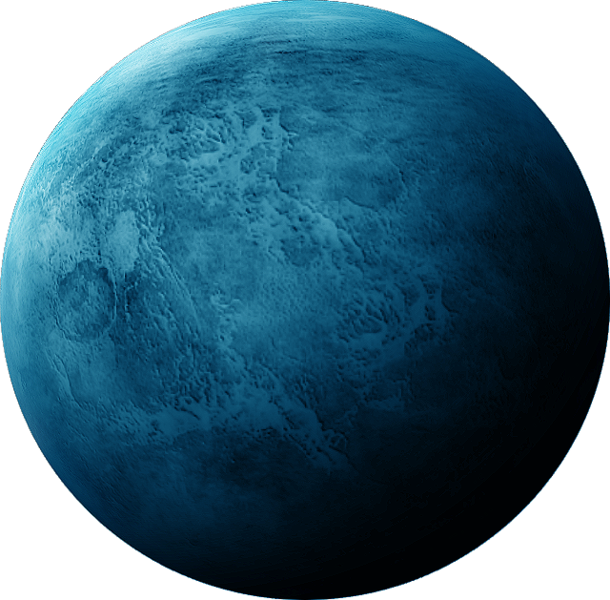 Blue Planet Png - Uranus Planet Png Clipart (610x600), Png Download