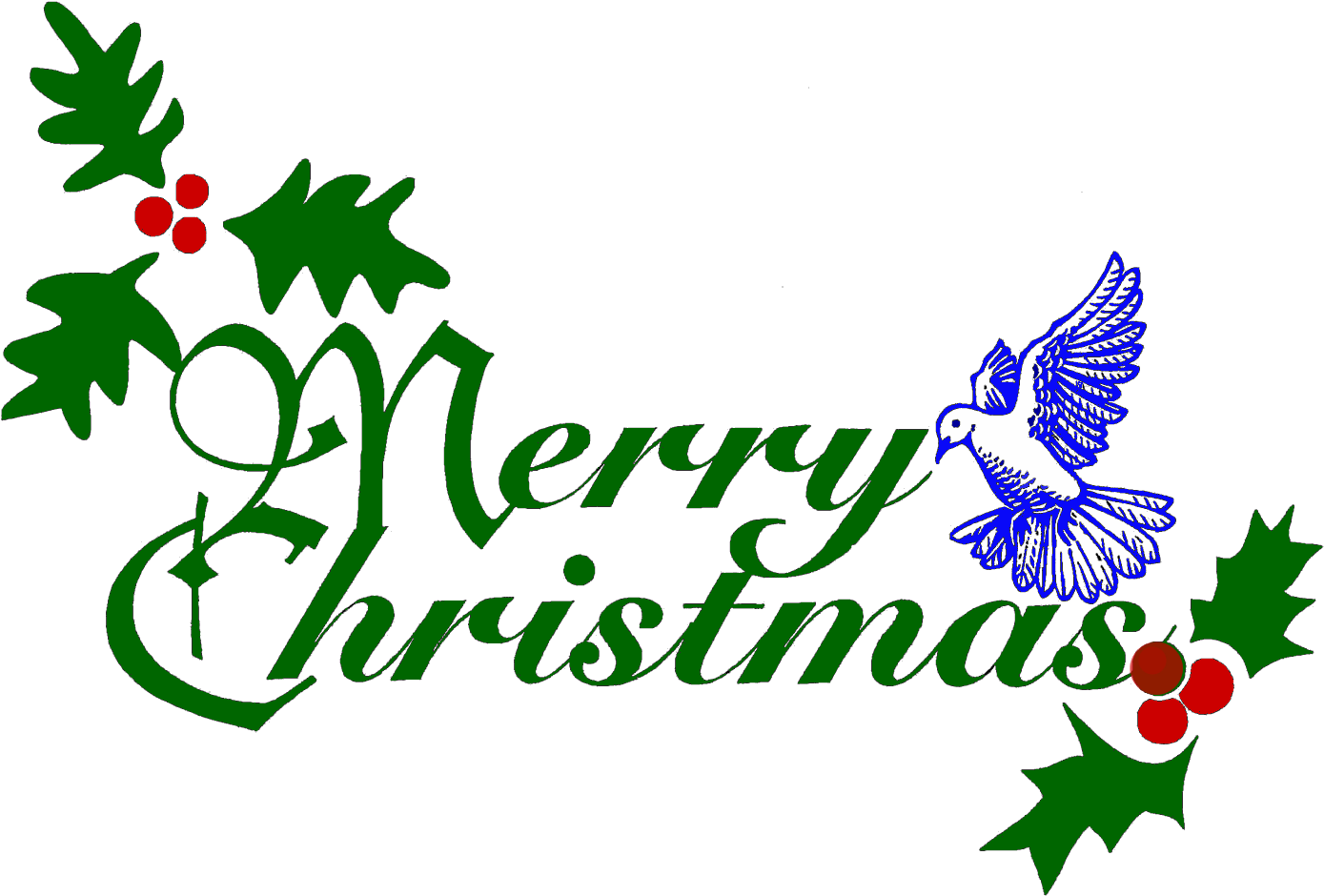 Merry Christmas Png - Merry Christmas Png Text Clipart (1389x940), Png Download