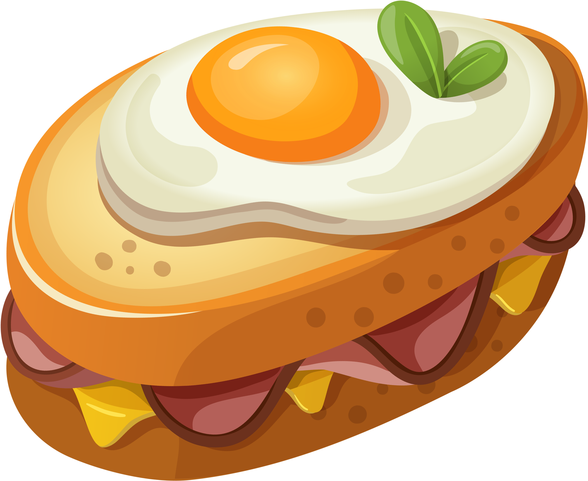 Sandwich With Egg Png Clipart Vector Picture - Egg Sandwich Clipart Transparent Png (2526x2078), Png Download