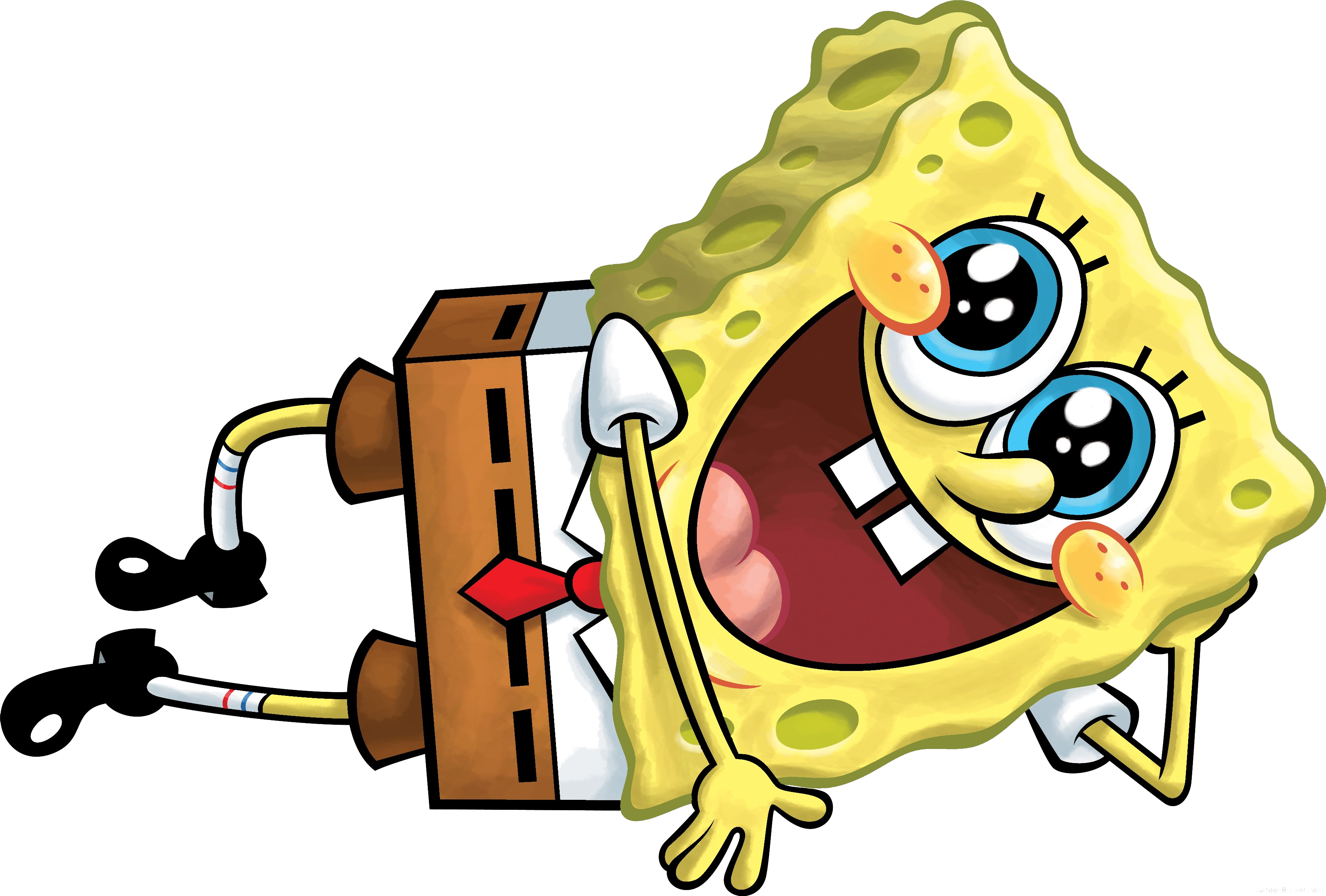 Snapchat Sticker Spongebob Clipart (3568x2413), Png Download