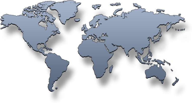 World Map - World Map 3d Png Clipart (783x408), Png Download