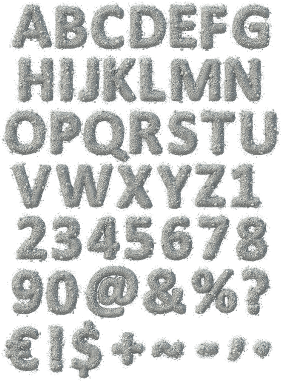 Stone Dust Font - Monochrome Clipart (595x780), Png Download