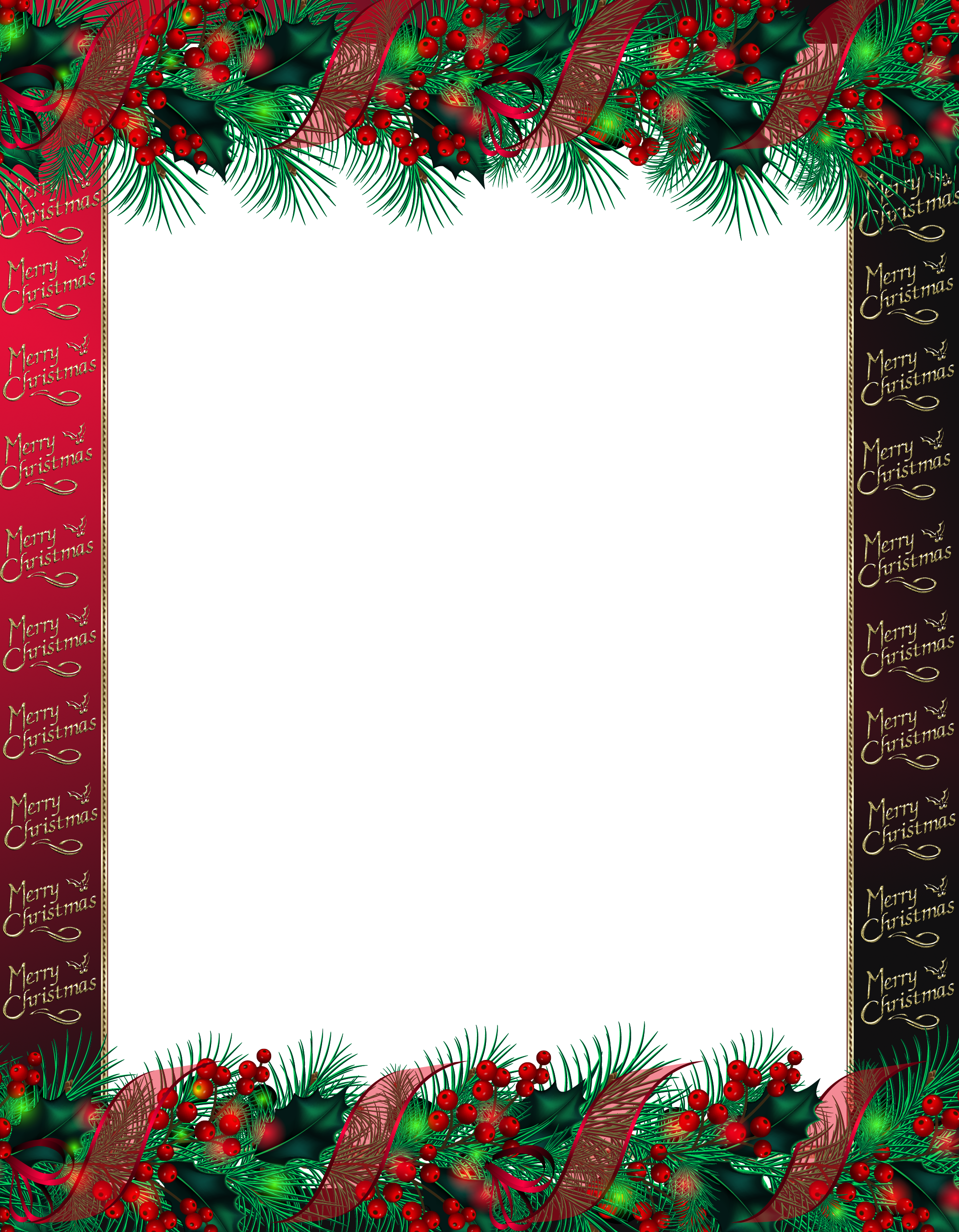 Christmas Note, Christmas Paper, Christmas Boarders, Clipart (1995x2563), Png Download