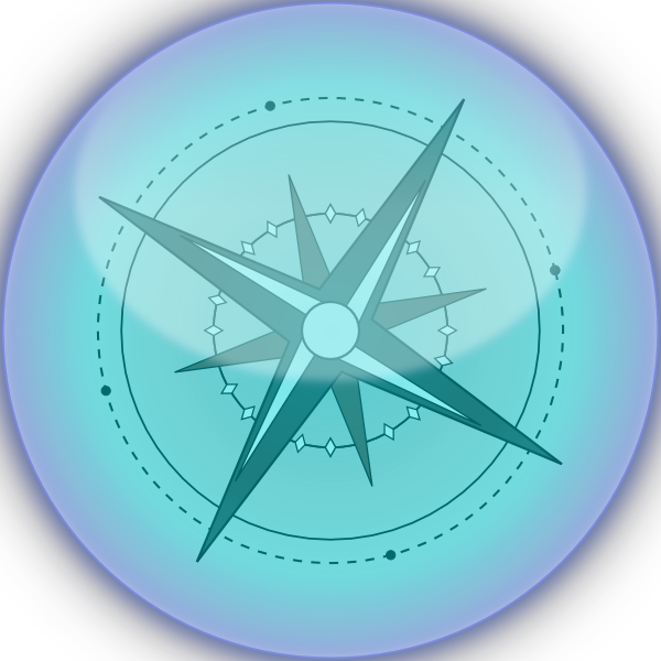 How To Set Use Compass Svg Vector Clipart (600x600), Png Download