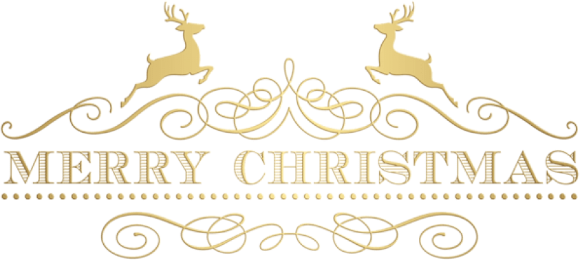 Free Png Merry Christmas Png - Illustration Clipart (850x383), Png Download