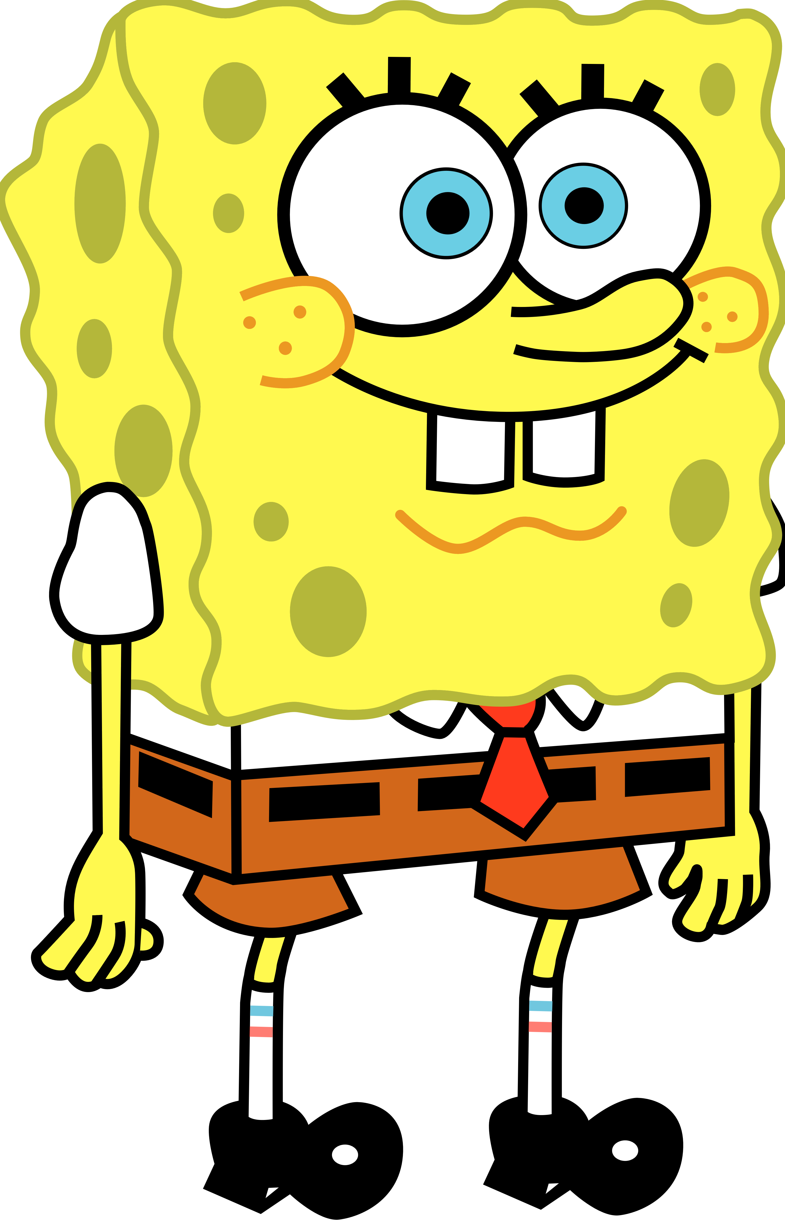 Spongebob Squarepants Picture - Spongebob Squarepants Spongebob Logo Clipart (3218x5000), Png Download