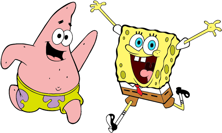 738 X 443 24 - Spongebob And Patrick Png Clipart (738x443), Png Download