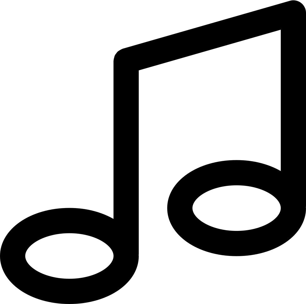 Music Note Comments - Musical Note Icon Svg Clipart (980x973), Png Download