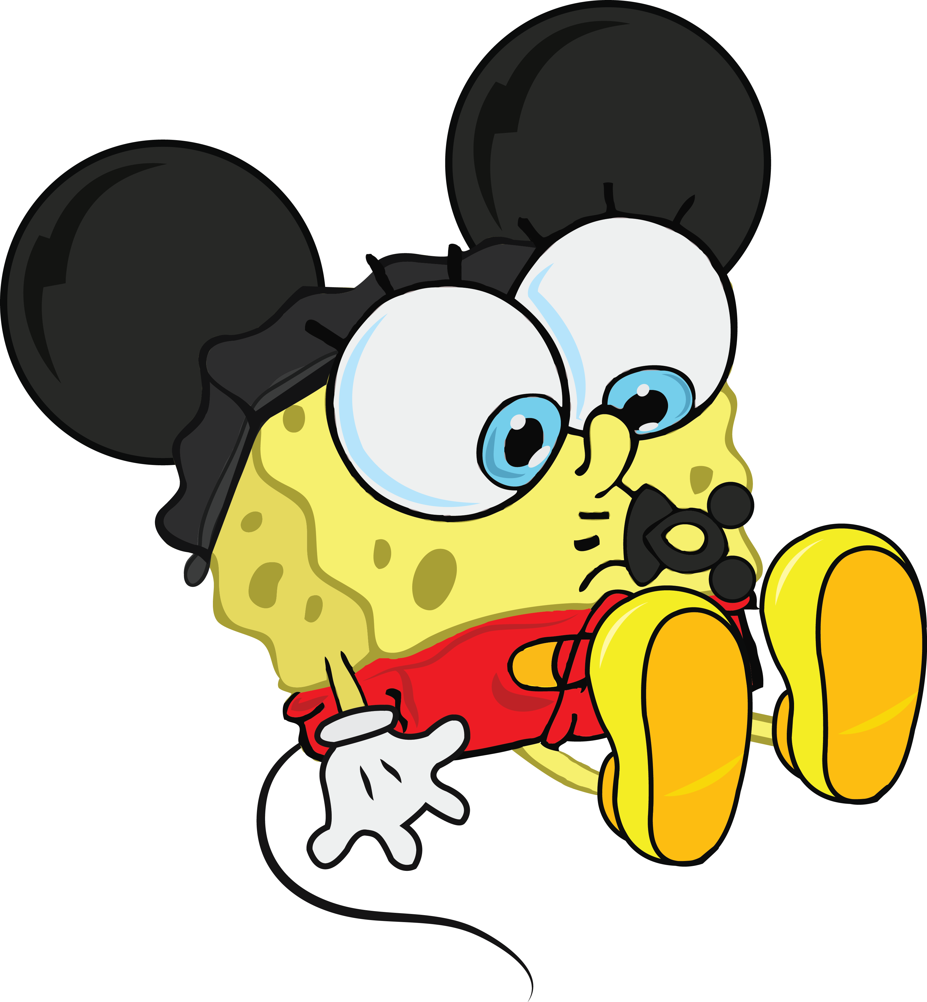 Baby Google Search Pinterest Sponge Bob - Spongebob Baby Mickey Mouse Clipart (3200x3461), Png Download