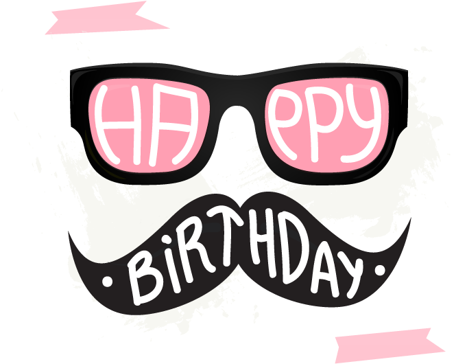 Beard Vector Wish Greeting To Birthday Cake Clipart - Png Download (800x800), Png Download
