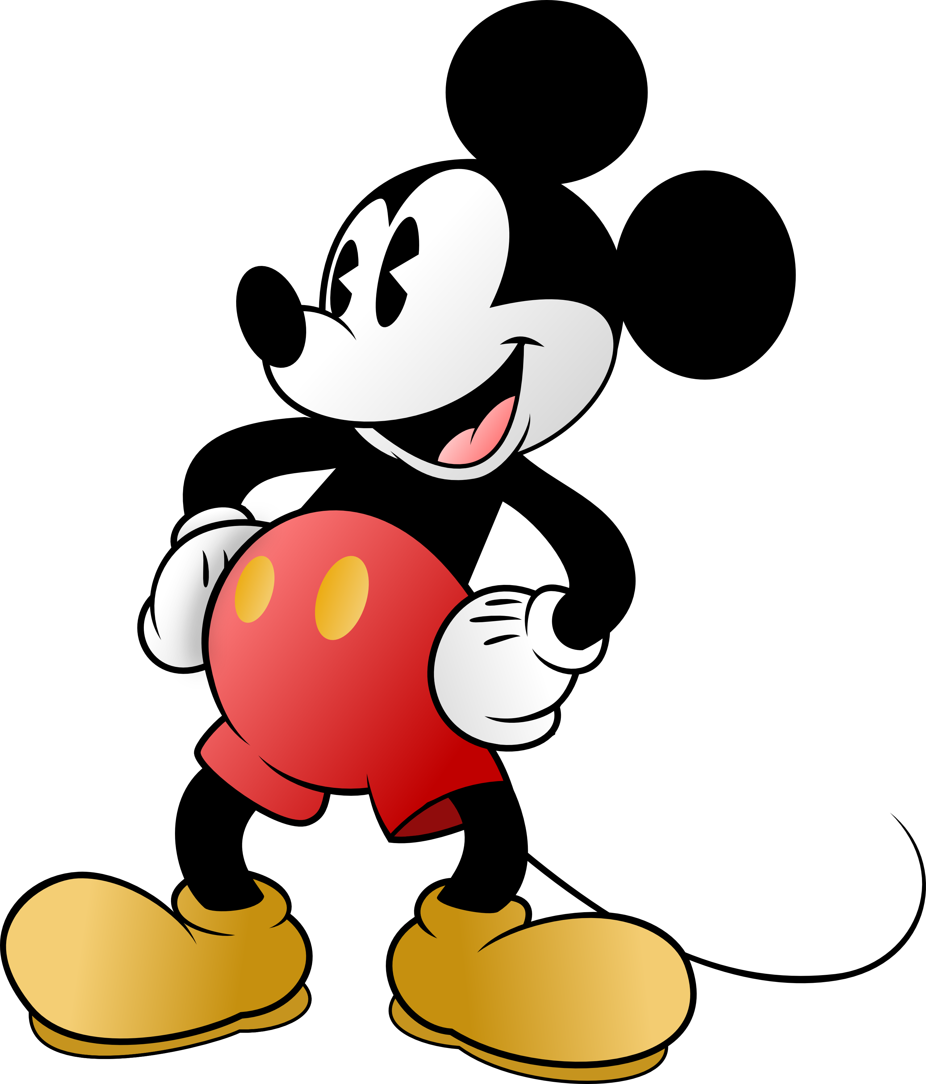 Mickey Mouse Png - Classic Mickey Mouse Png Clipart (3000x3514), Png Download