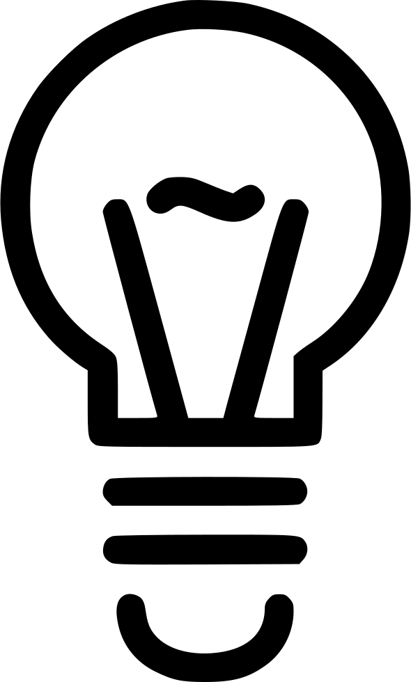 Light Bulb Comments - Ico Bulb Clipart (590x980), Png Download