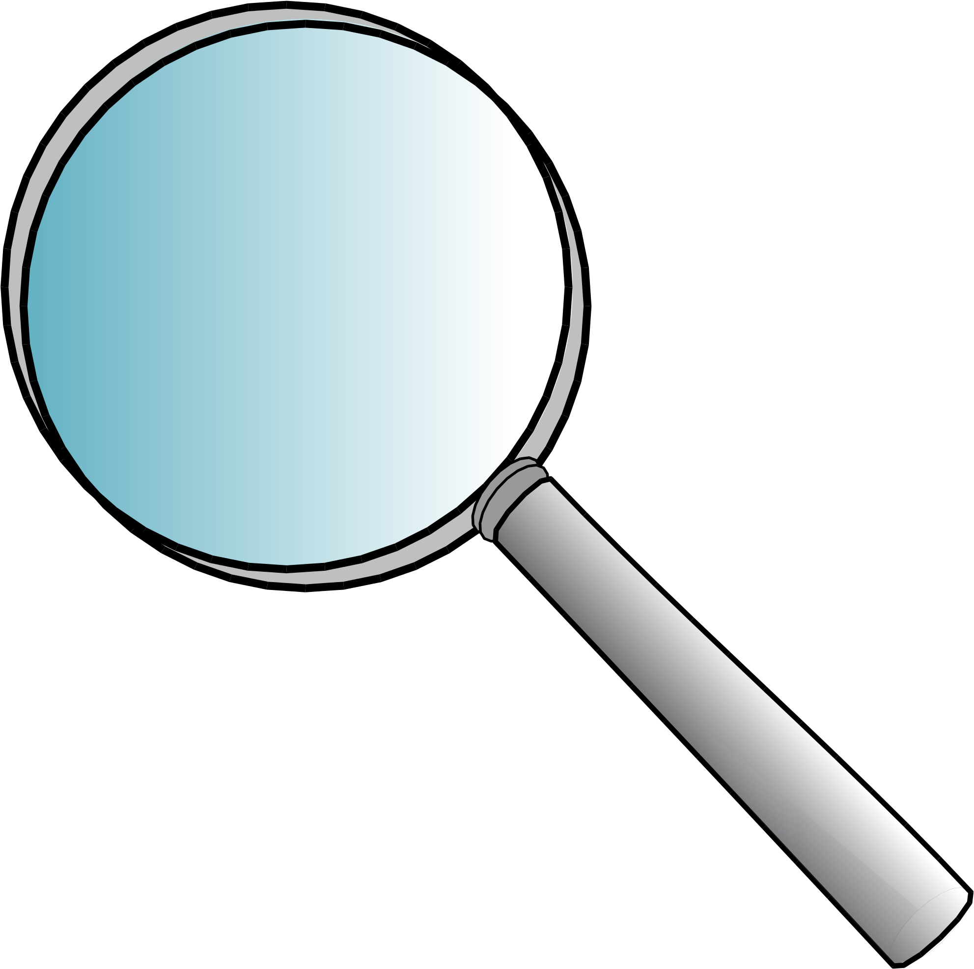 1000 X 995 6 0 - Clip Art Magnifying Glass - Png Download (1000x995), Png Download
