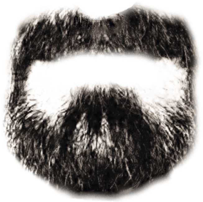 Free Png Download Black Beard Png Images Background - Transparent Background Beard Png Clipart (850x649), Png Download
