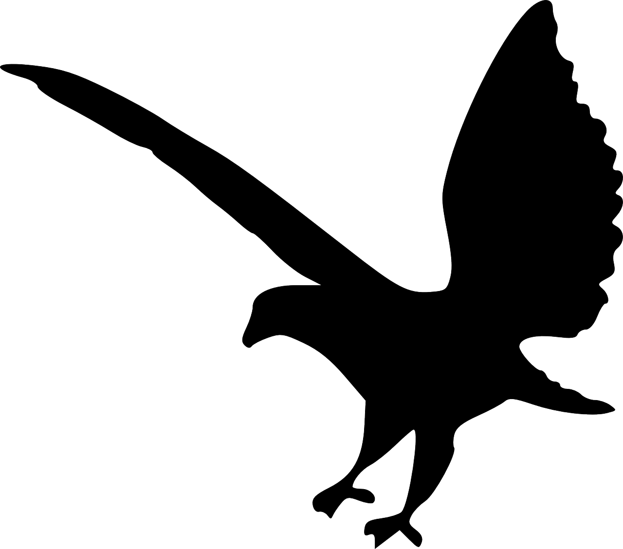 Eagle Silhouette - Silhouette Eagle Clipart - Png Download (800x724), Png Download