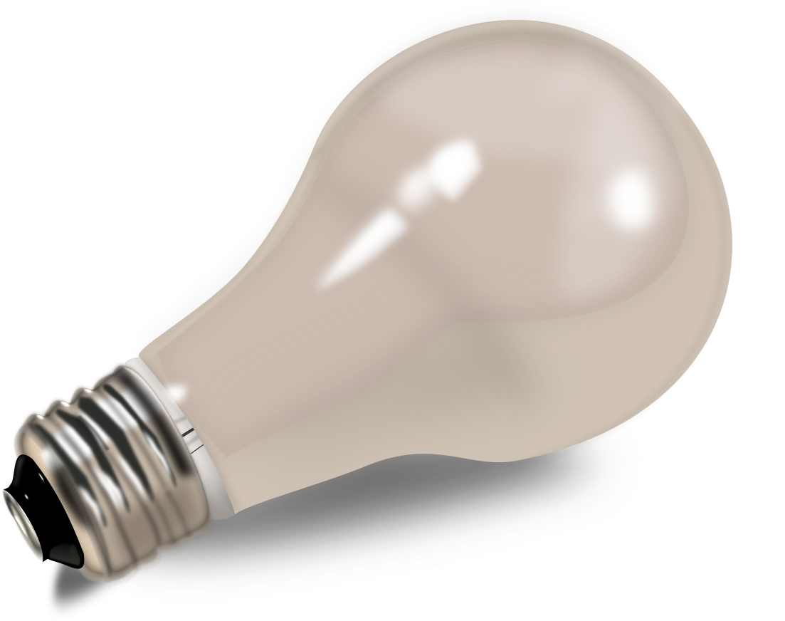Big Image - Incandescent Light Bulb Clipart (1697x2400), Png Download