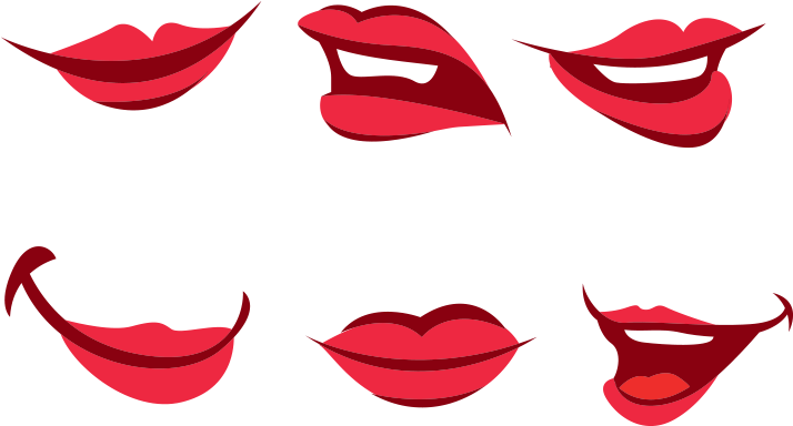 Women Lips - Boca Dibujo Png Clipart (1200x628), Png Download