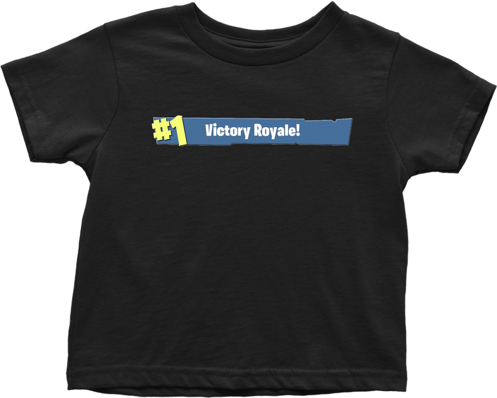 #1 Victory Royale Fortnite Toddler T-shirt Clipart (1009x807), Png Download
