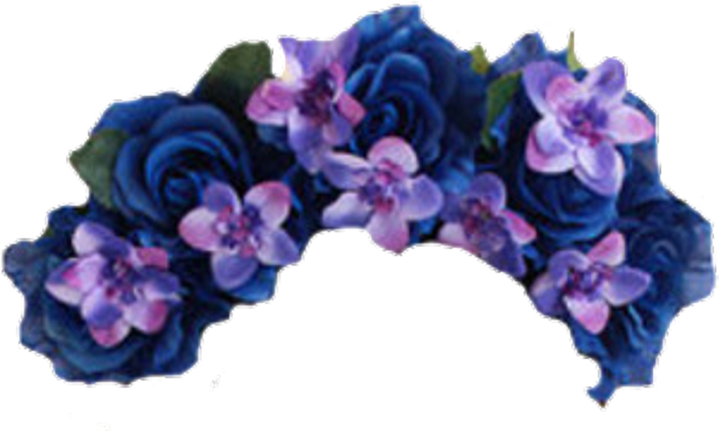 Flower Crown Png Blue Wajiflower Co Clipart (1024x1024), Png Download