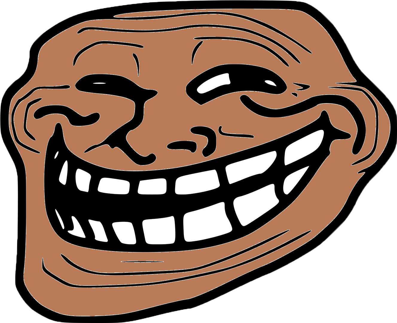 The Gallery For > Troll Face Dancing Animation Troll - Troll Face Clipart (1328x1081), Png Download