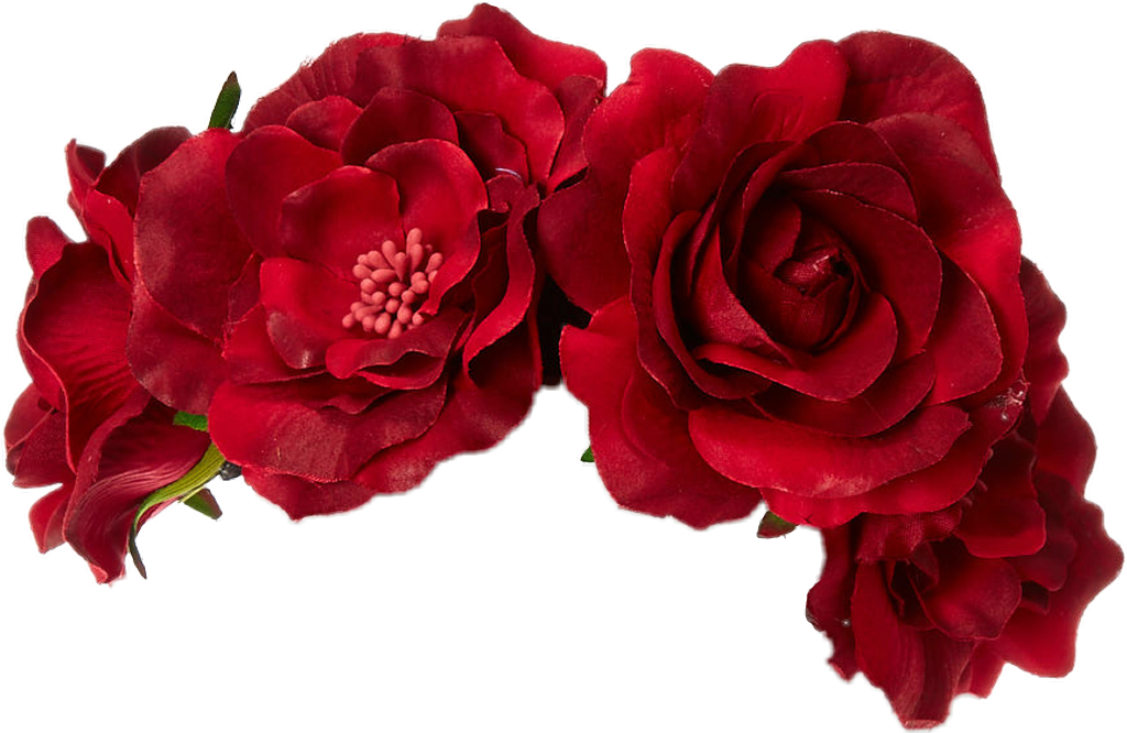 Transparent Flower Crown Red - Couronne De Fleurs Bordeaux Clipart (1024x666), Png Download