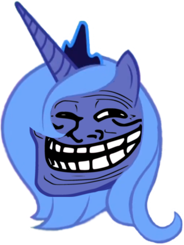 Trollface - Image - My Little Pony Troll Face Clipart (600x798), Png Download