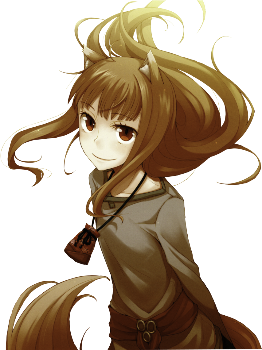 Spice And Wolf Png File - Holo Spice And Wolf Art Clipart (1024x1140), Png Download