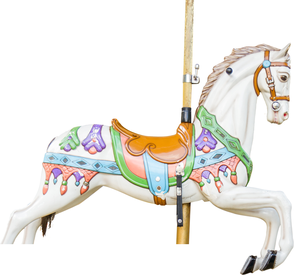 Clip Art Images - Caballos De Carrusel Animados - Png Download (964x901), Png Download