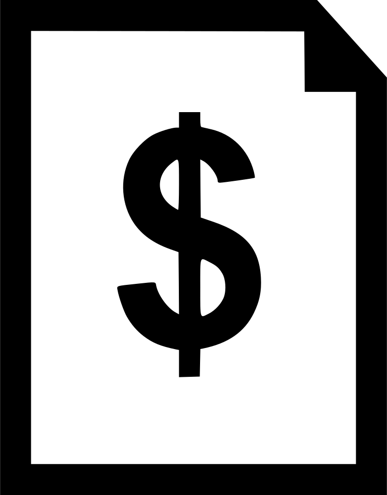 Document Dollar Sign Comments Clipart (766x980), Png Download