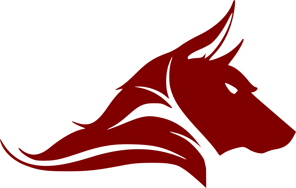 Red Wolf Png - Red Wolf Logo Transparent Clipart (1127x717), Png Download