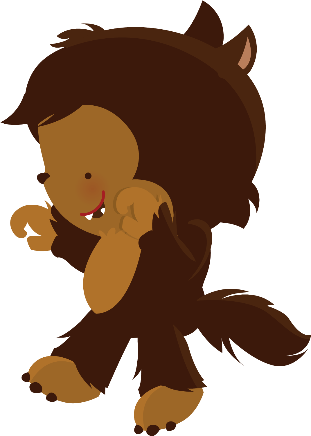 Little Red Riding Hood Wolf Png Clipart (1071x1502), Png Download