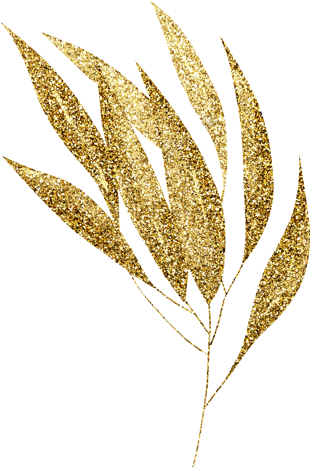 Gold Leaf Png - Gold Leaf Watercolor Png Clipart (1024x1543), Png Download