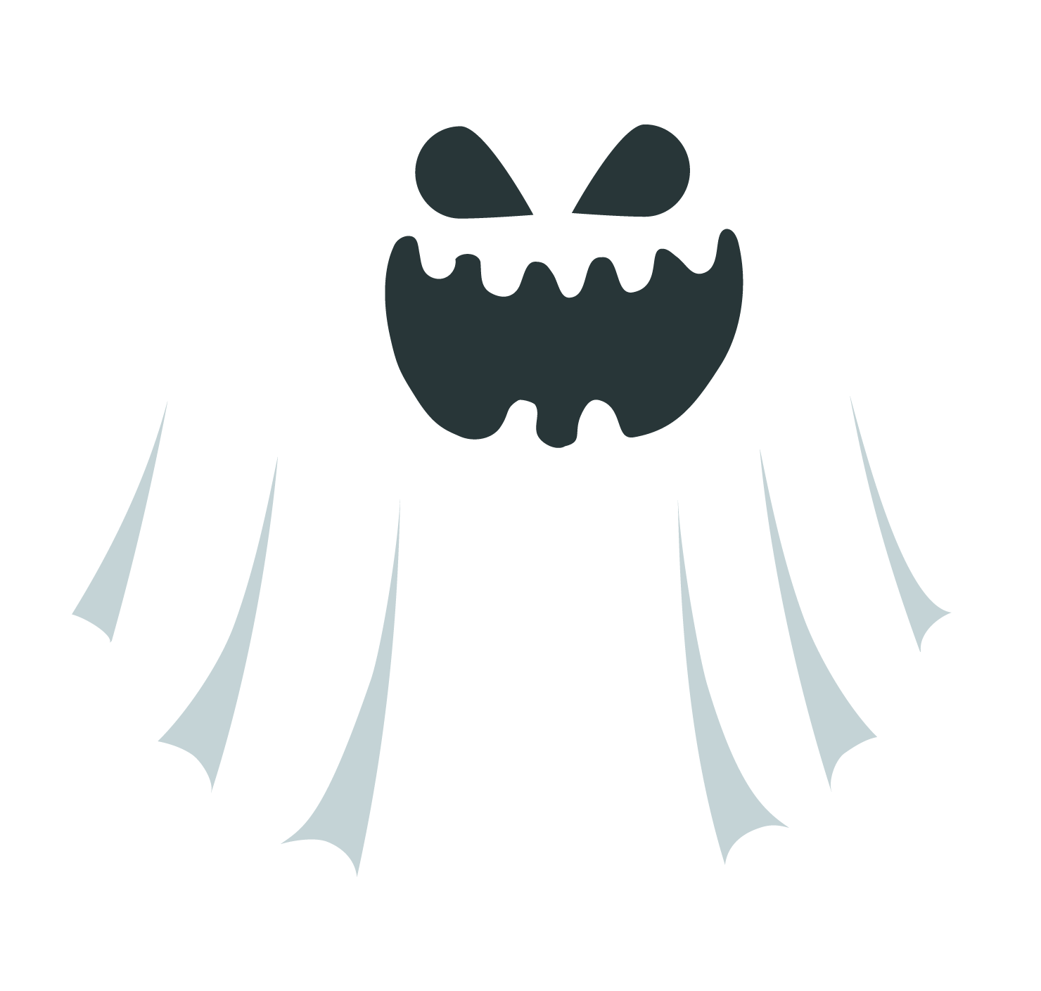 Ghost Png Transparent - Halloween Ghost Png Clipart (1480x1409), Png Download