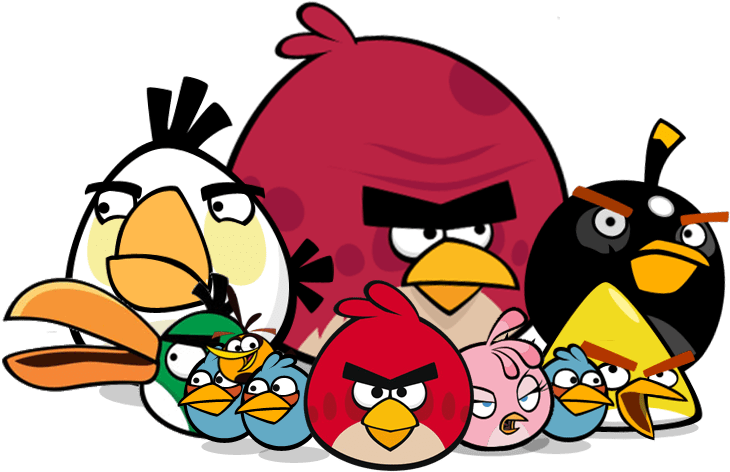 Angry Birds Group - Angry Birds Clipart (754x510), Png Download