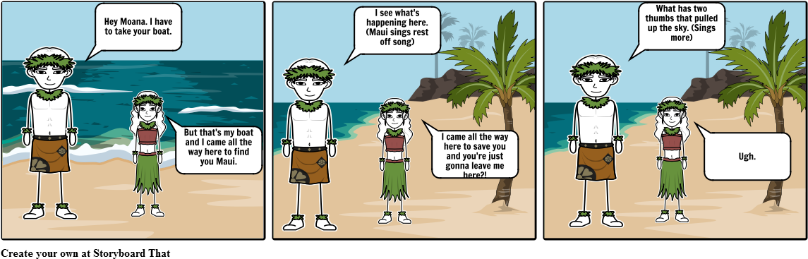 Moana - Cartoon Clipart (1164x385), Png Download