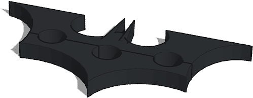 Batman Fidget Spinner Png Transparent Picture - Batman Fidget Spinner Black Clipart (725x453), Png Download