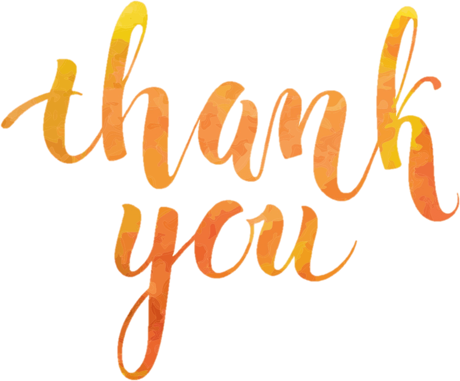 Thank You Lettering Design Clipart (973x810), Png Download
