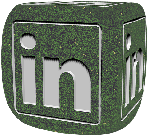 Linkedin, Socialmedia, Social Network, Jobs, Cube - Plastic Clipart (640x640), Png Download
