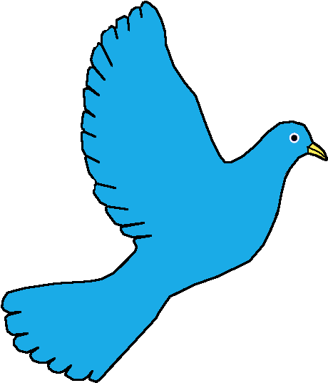Peace Dove-blue - Blue Dove Clipart (598x600), Png Download
