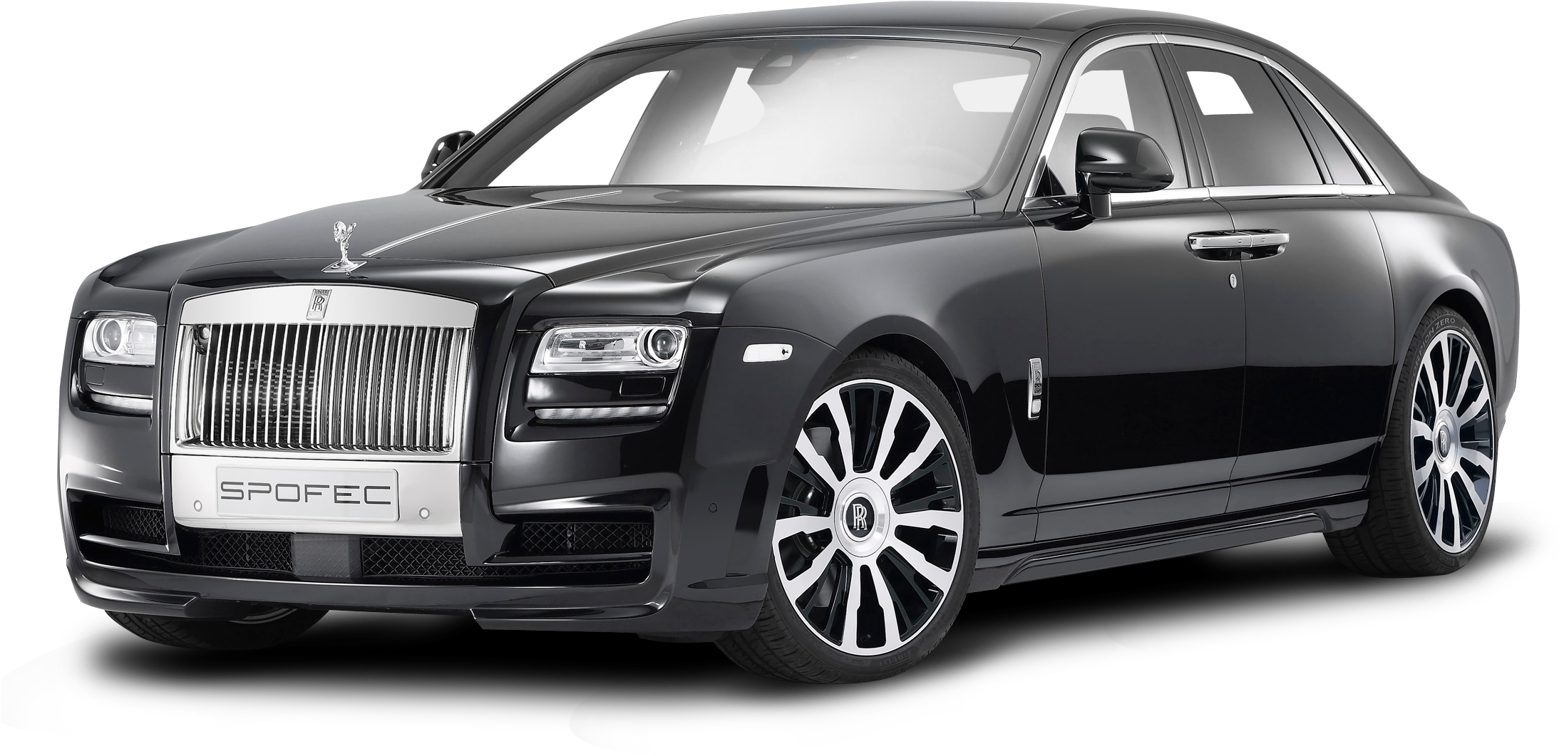 Download Rolls Royce Ghost Black Car Png Image - Rolls Royce Phantom Png Clipart (2228x1271), Png Download