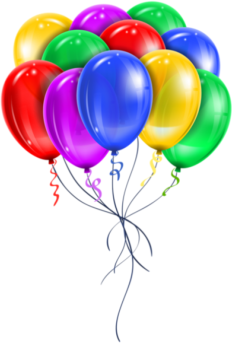 Free Png Download Transparent Multi Color Balloons - Colorful Balloons Png Clipart (480x713), Png Download