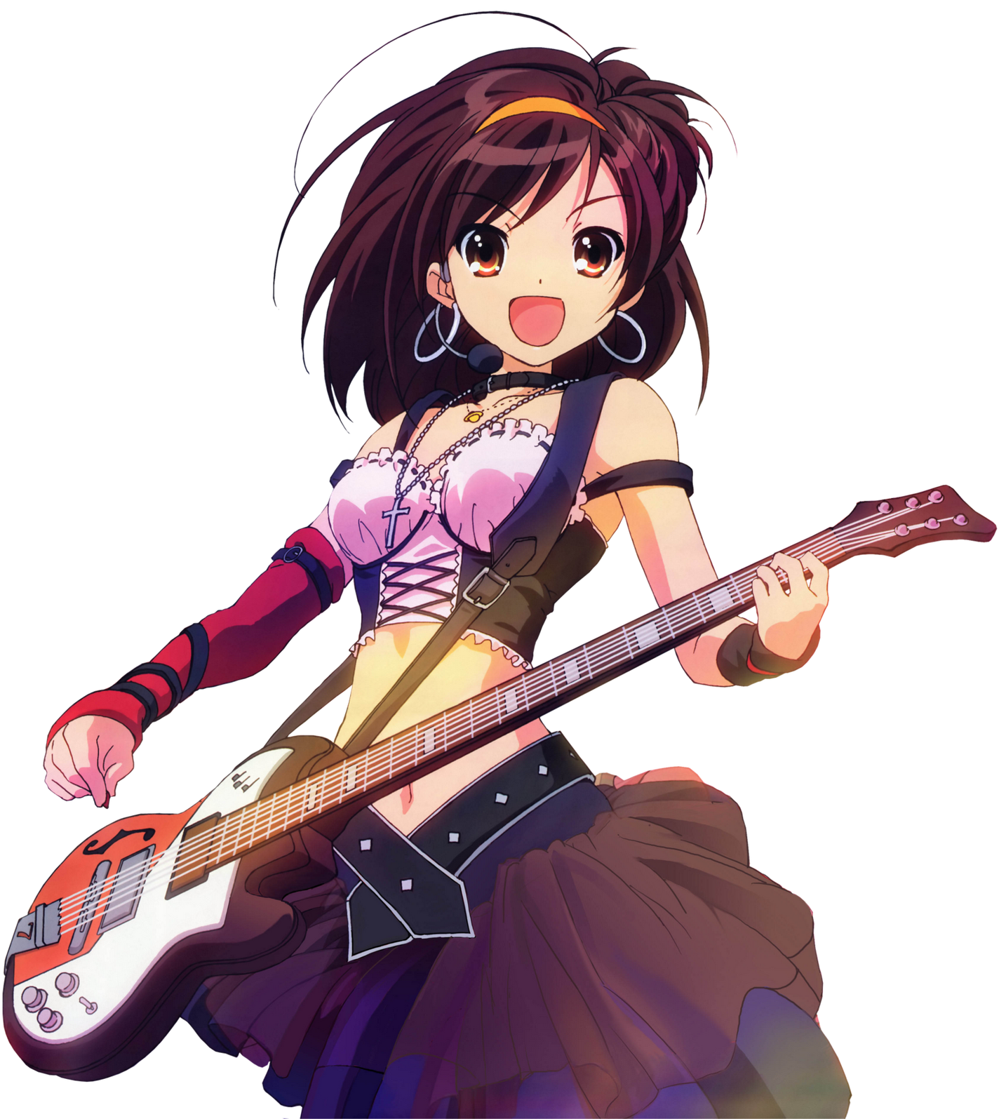 Haruhi Suzumiya Rock Clipart (1432x1600), Png Download