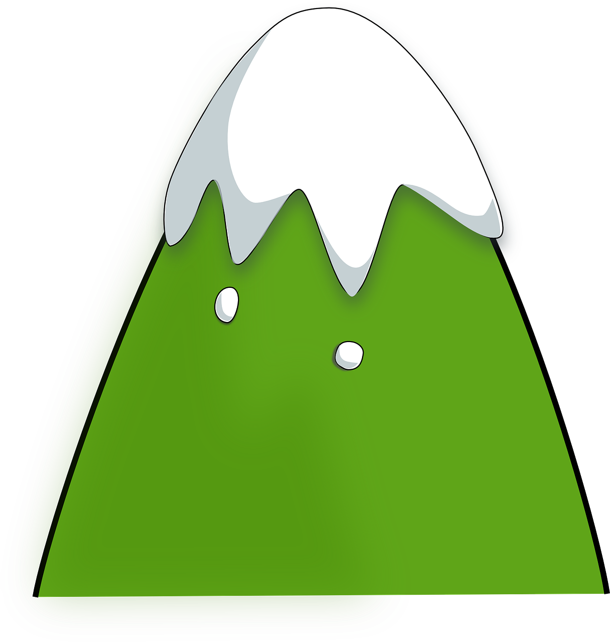 - Png V - 7 - 0 Wallpapers - Big Full - Cartoon Green Mountain Clipart (689x720), Png Download