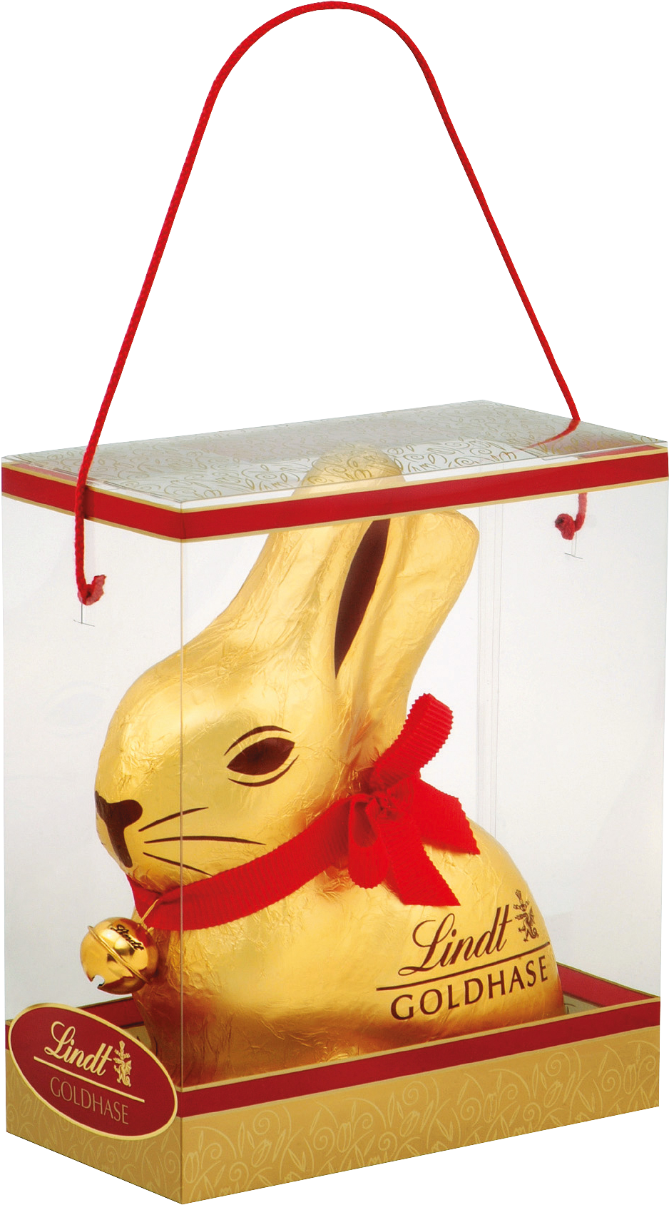 Wrapped In Its Signature Gold Foil With A Red Collar - Best Easter Eggs 2018 Clipart (1193x1772), Png Download
