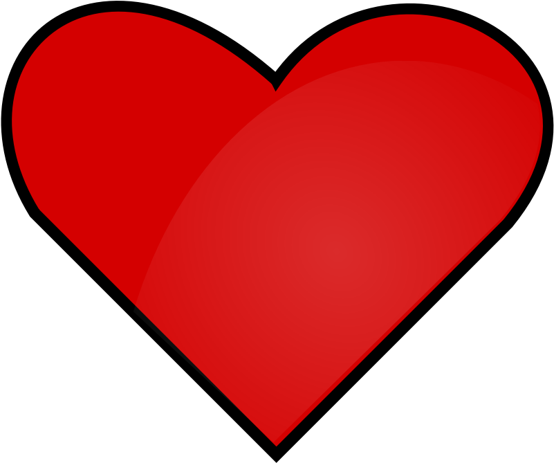 Kml Heart - Red Heart Clipart - Png Download (800x800), Png Download
