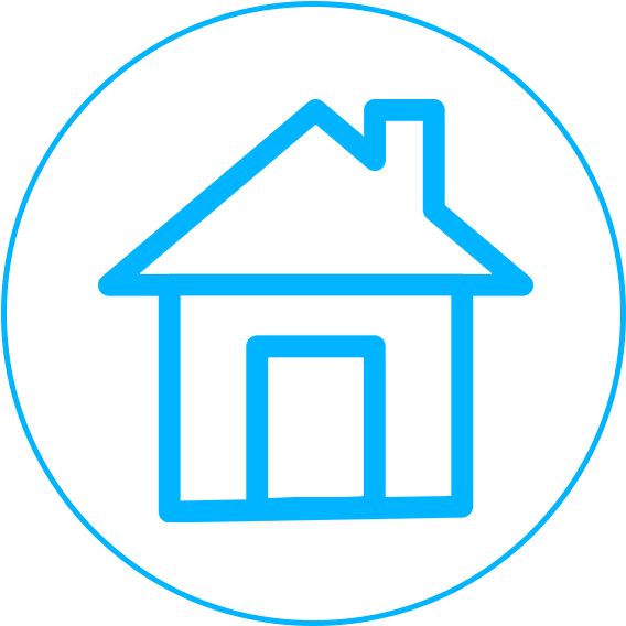 Blue Local Icon - White House Icon Png Clipart (568x568), Png Download