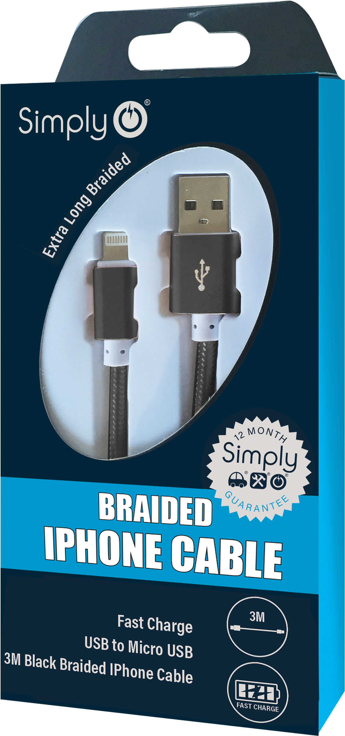 Braided Iphone Cable - Braid Clipart (2405x2405), Png Download